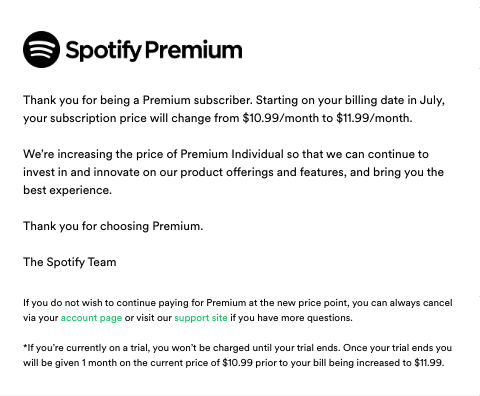 Spotify Premium plans are now more expensive in the U.S.