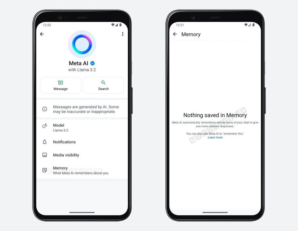 Meta AI's Chat Memory will remember your WhatsApp chats