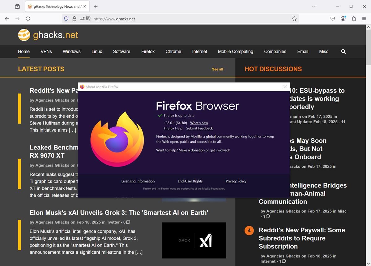 Mozilla Firefox to support Windows 7 till September 2025