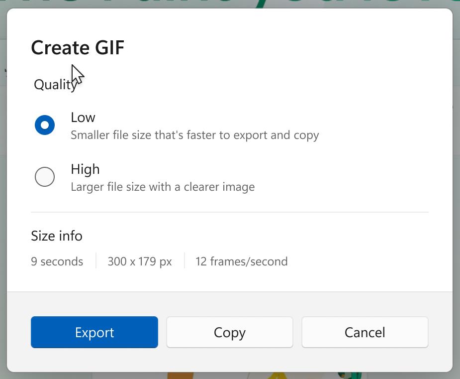 Windows 11 will soon let you make gif