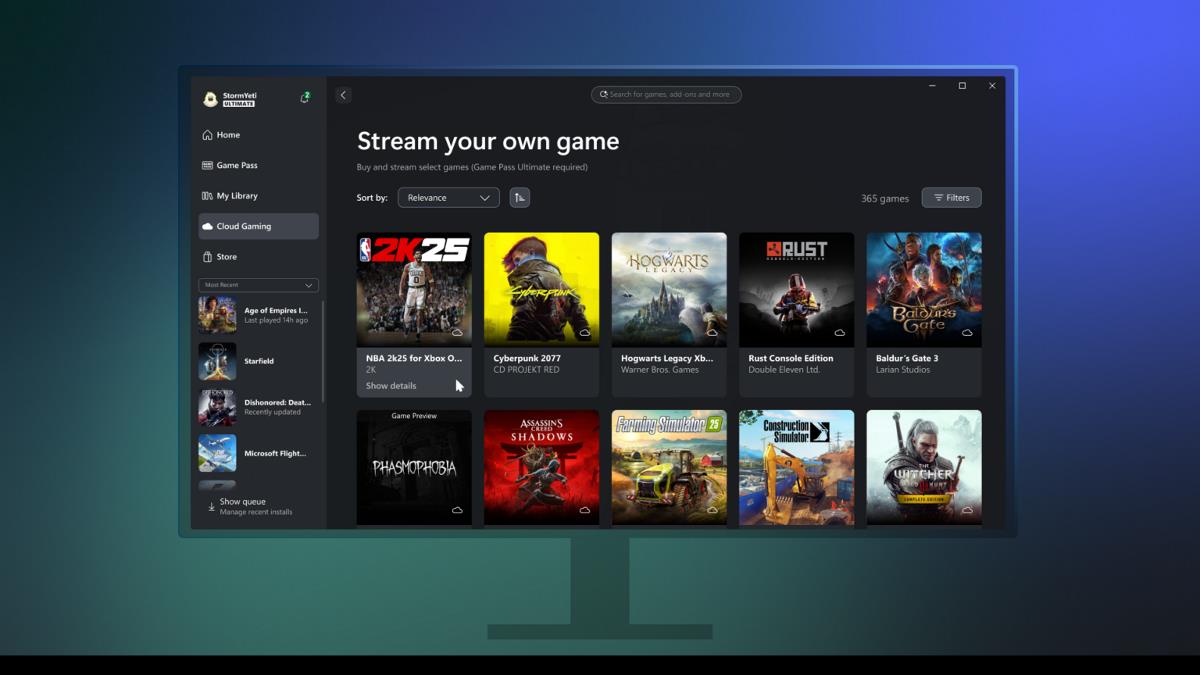 Xbox PC app now lets you stream your Xbox console games