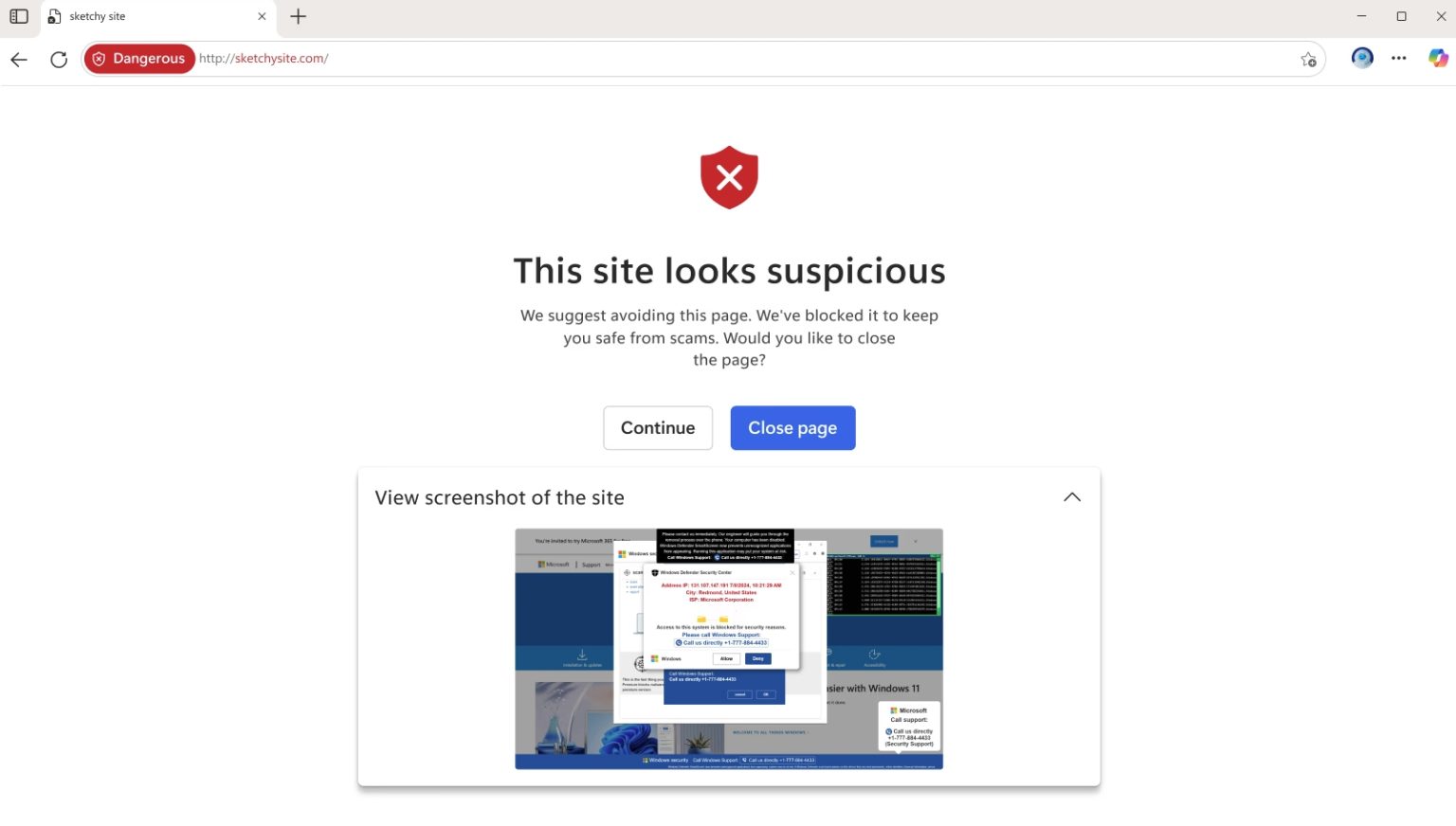 Microsoft Edge 140 comes with a Scareware Blocker, HTTPS-first mode