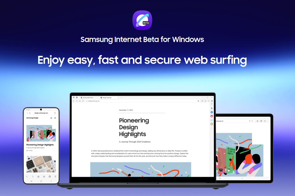 Samsung Internet Browser for PC launches in beta