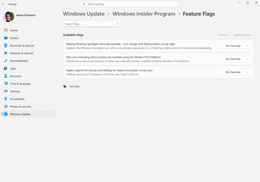 Microsoft allows testers to access experimental features in Windows 11 more easily