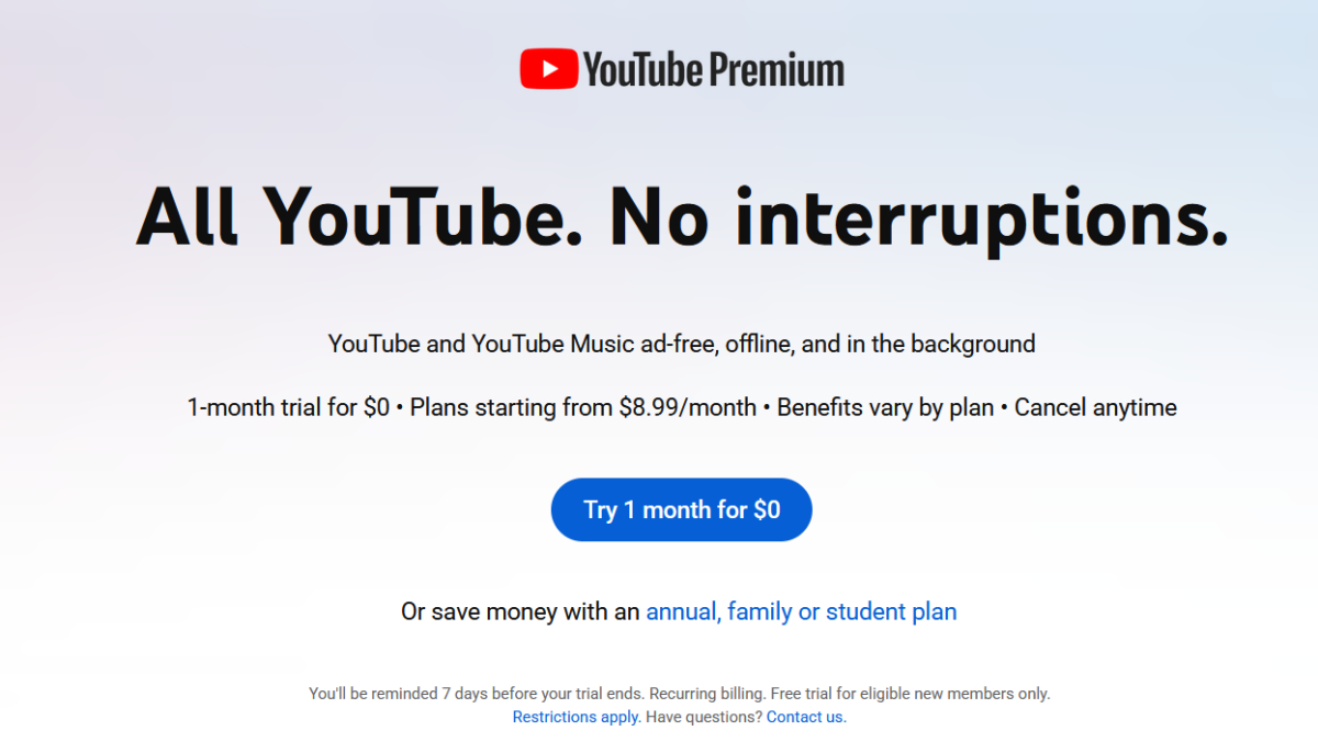 YouTube Premium gets a price hike in the US