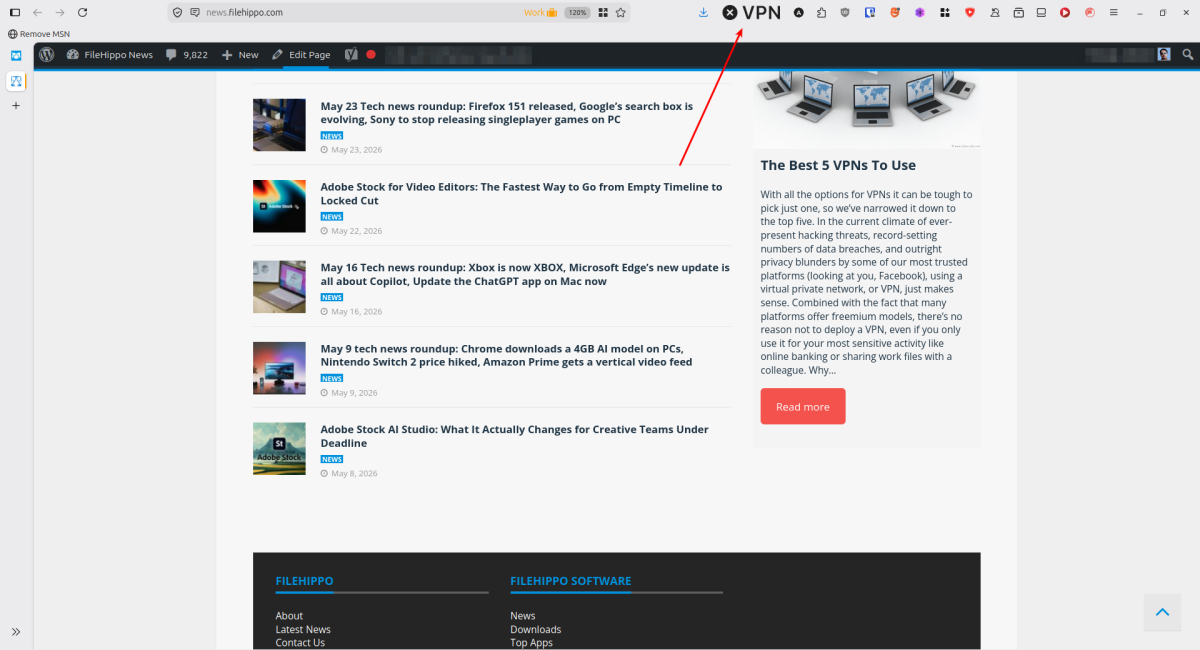 Firefox phát triển mạnh về VPN