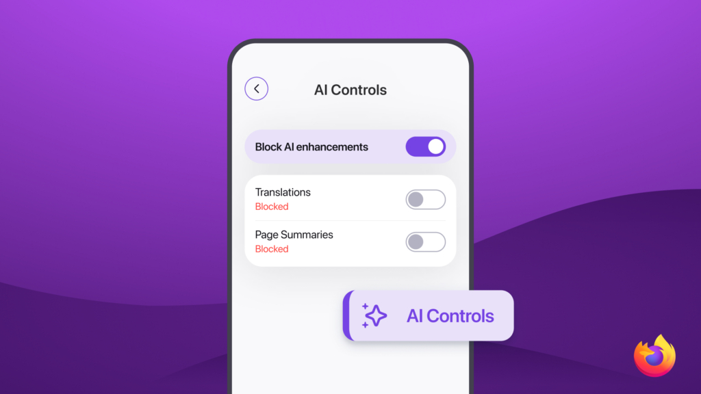 Firefox mobile disable AI features