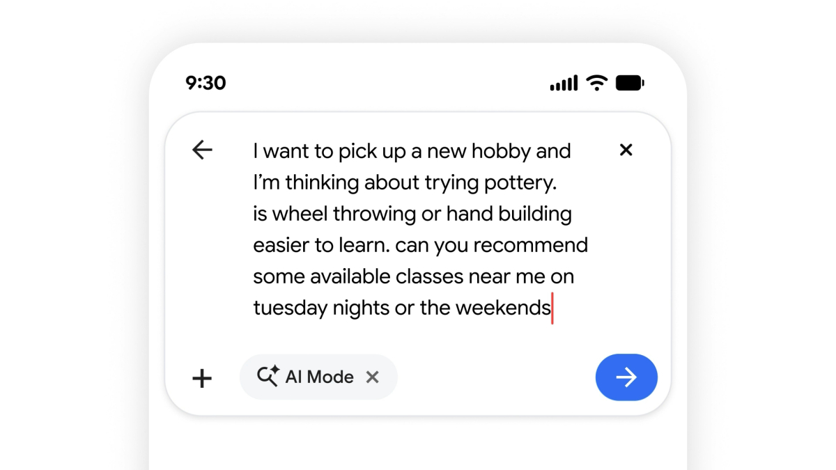 Google intelligent search bar