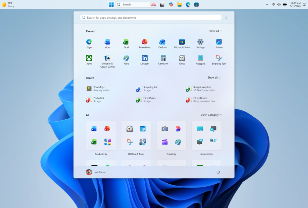 Microsoft is testing a movable Taskbar