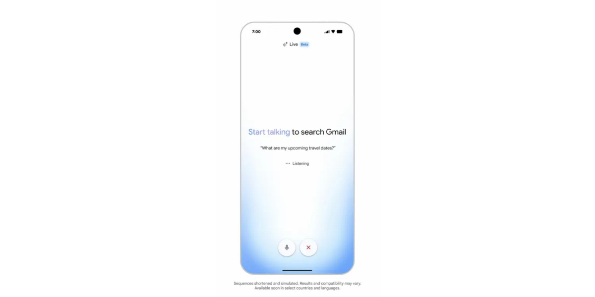 Gmail Live AI feature is being tested on Android and iOS