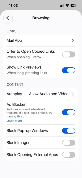Firefox for iOS now has an ad blocker