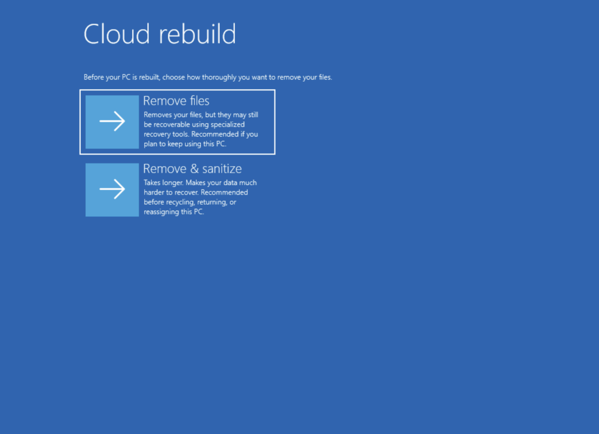 Windows 11 Cloud Rebuild